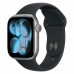 Apple Watch Series 11 42 мм (алюминиевый корпус, космический серый/черный, спортивный силиконовый ремешок S/M)