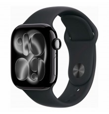 Apple Watch Series 11 46 мм (алюминиевый корпус, черный оникс/черный, спортивный силиконовый ремешок M/L)