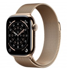 Apple Watch Series 11 LTE 42 мм (титановый корпус золотистый, миланская петля)