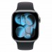 Apple Watch Series 11 42 мм (алюминиевый корпус, космический серый/черный, спортивный силиконовый ремешок S/M)