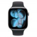 Apple Watch Series 11 46 мм (алюминиевый корпус, черный/черный, спортивный силиконовый ремешок M/L)