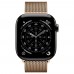 Apple Watch Series 11 LTE 42 мм (титановый корпус, сланец/золотистый, миланская петля)