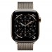 Apple Watch Series 11 LTE 46 мм (титановый корпус, золотистый/природный, миланская петля)