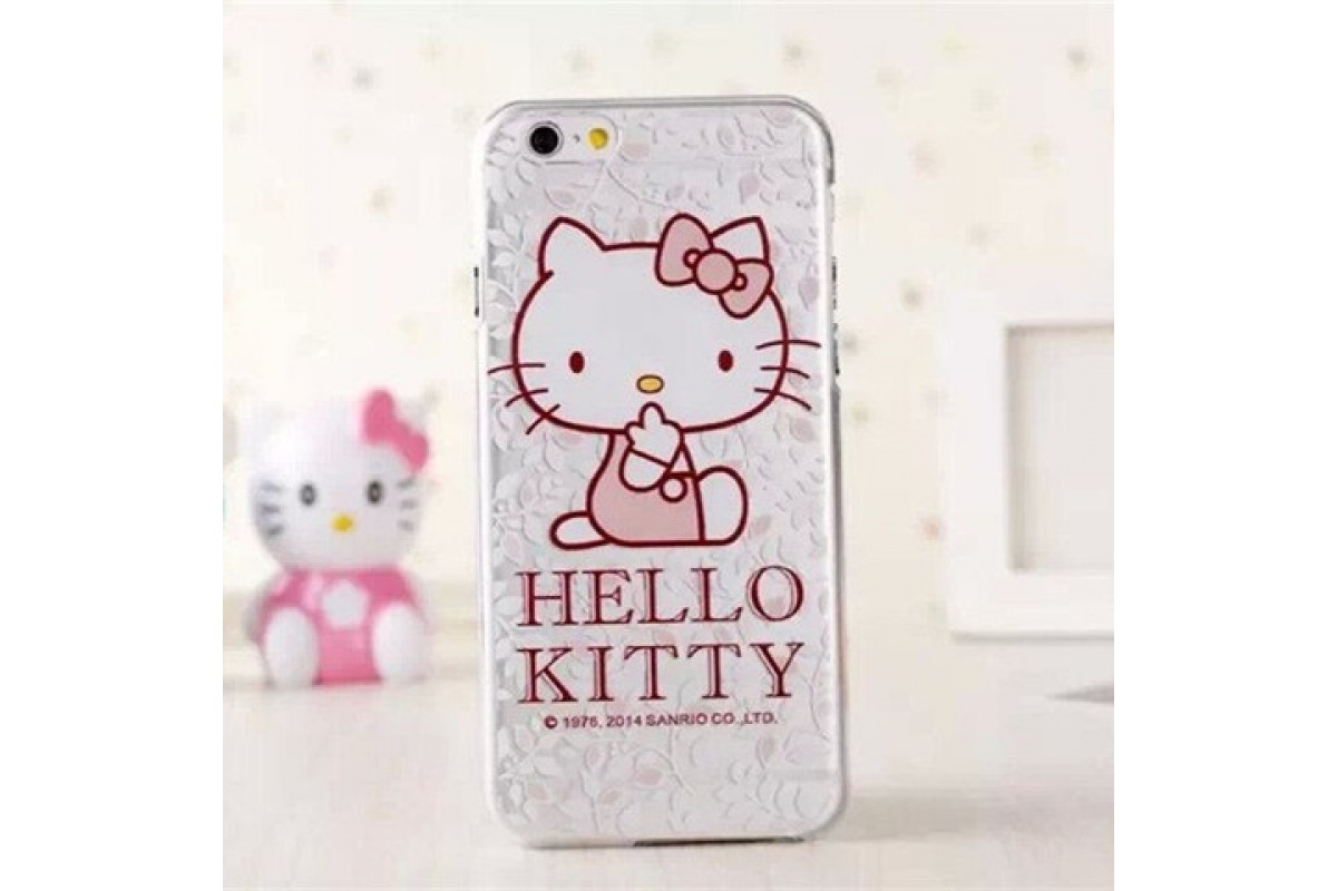 Телефон hello kitty чехол. Силиконовый чехол Хеллоу Китти. Силиконовый чехол hello Kitty для iphone 6. Чехол с Хеллоу Китти на айфон 6. Карточки Хелло Китти на чехол.